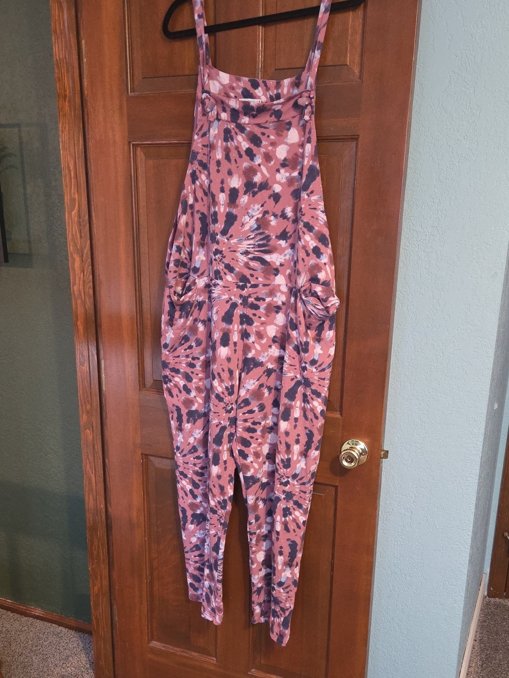 Women’s Pink Tie-Dye Harem Jumpsuit